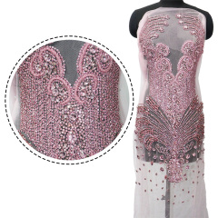 Luxury Beaded Rhinestone Applique for Bridal Evening Dress Wholesale