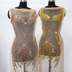 Bling Bling Bridal Rhinestone Appliques for Wedding Dress Exporter