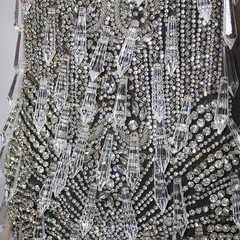 Multi-Style Jeweled Beaded Appliques for Wedding Dresses Manufacturer