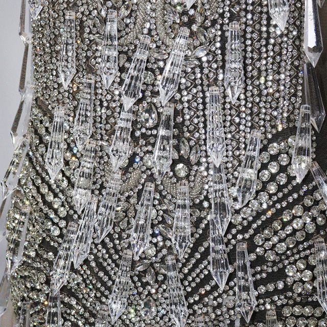 Multi-Style Jeweled Beaded Appliques for Wedding Dresses Manufacturer