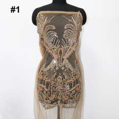 Multi-Style Jeweled Beaded Appliques for Wedding Dresses Manufacturer