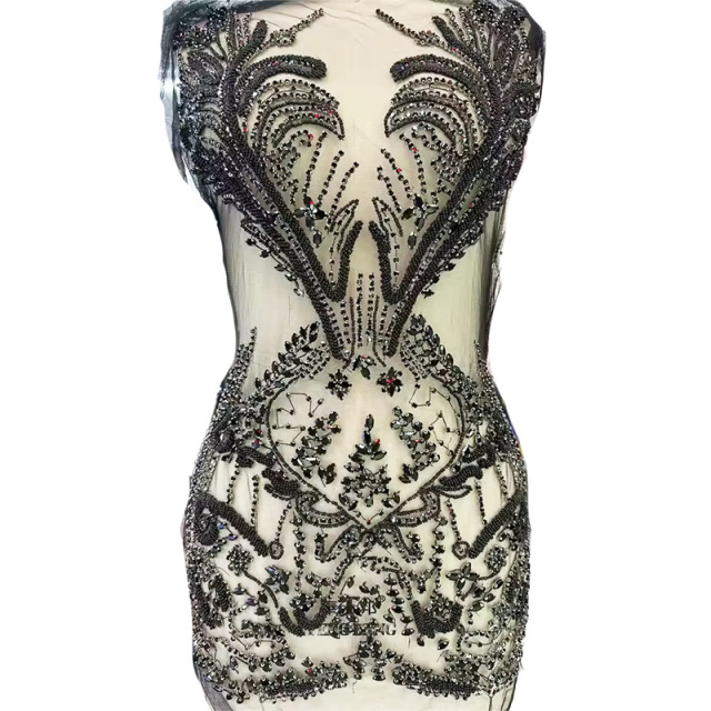 Multi-Style Jeweled Beaded Appliques for Wedding Dresses Manufacturer