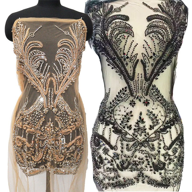 Multi-Style Jeweled Beaded Appliques for Wedding Dresses Manufacturer