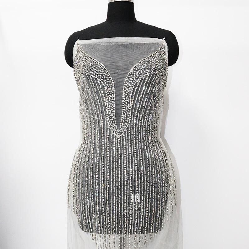 Multi-Style Jeweled Beaded Appliques for Wedding Dresses Manufacturer