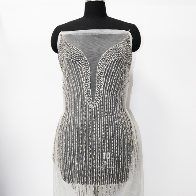 Multi-Style Jeweled Beaded Appliques for Wedding Dresses Manufacturer