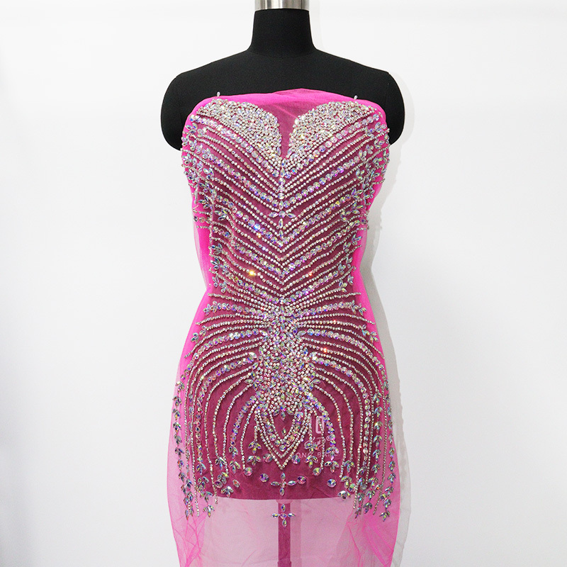 Multi-Style Jeweled Beaded Appliques for Wedding Dresses Manufacturer