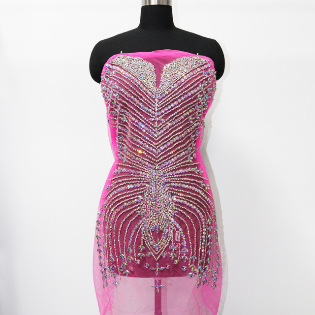 Multi-Style Jeweled Beaded Appliques for Wedding Dresses Manufacturer