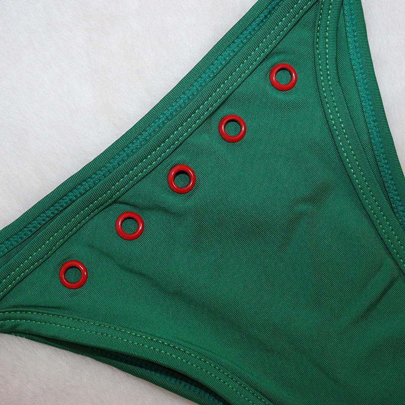 Christmas Style Bandage Bikini Pole Wear for Women Custom
