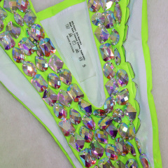 Crystal Deep V Backless Carnival Monday Wear Manufacturer
