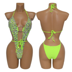 Crystal Deep V Backless Carnival Monday Wear Manufacturer