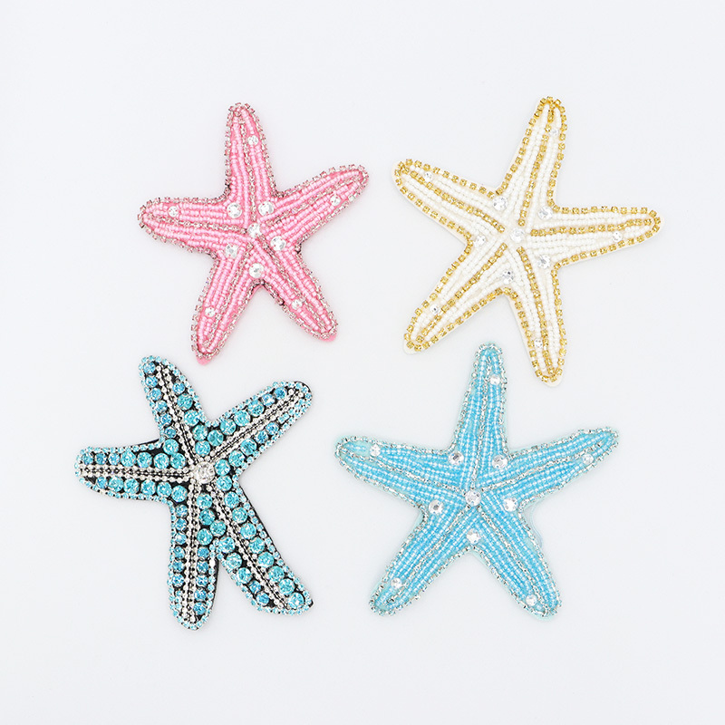 Multi Style Sea Animals Beaded Applique Patches Factory