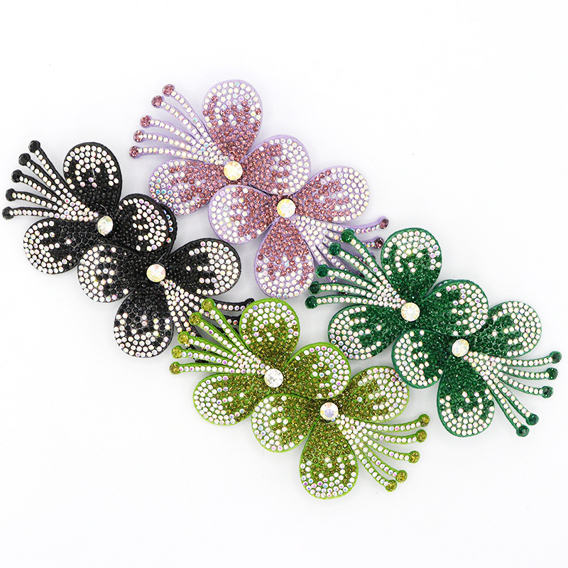 3D Diamond Floral Applique Exporter