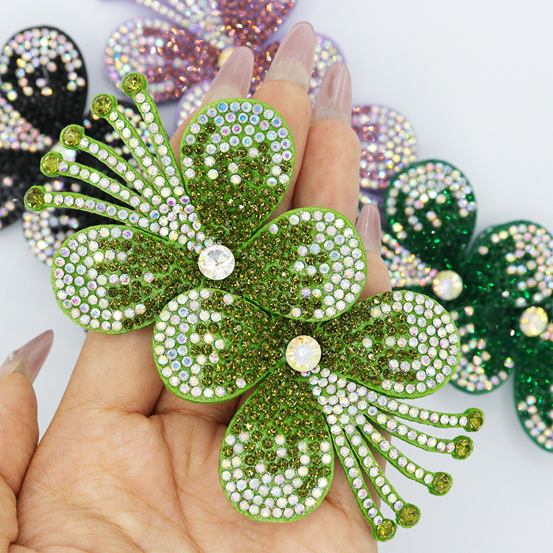 3D Diamond Floral Applique Exporter