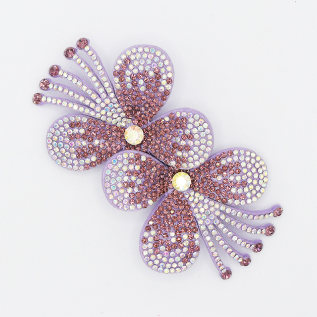 3D Diamond Floral Applique Exporter