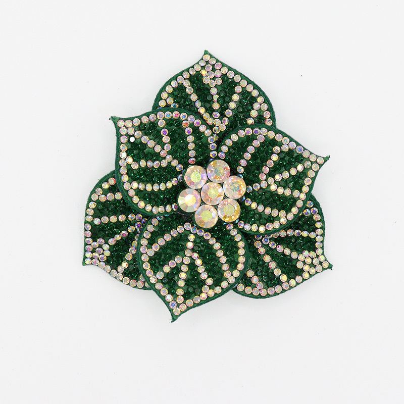 6.6*7.2cm Shiny Sequin Flower Applique for Clothing Supplier