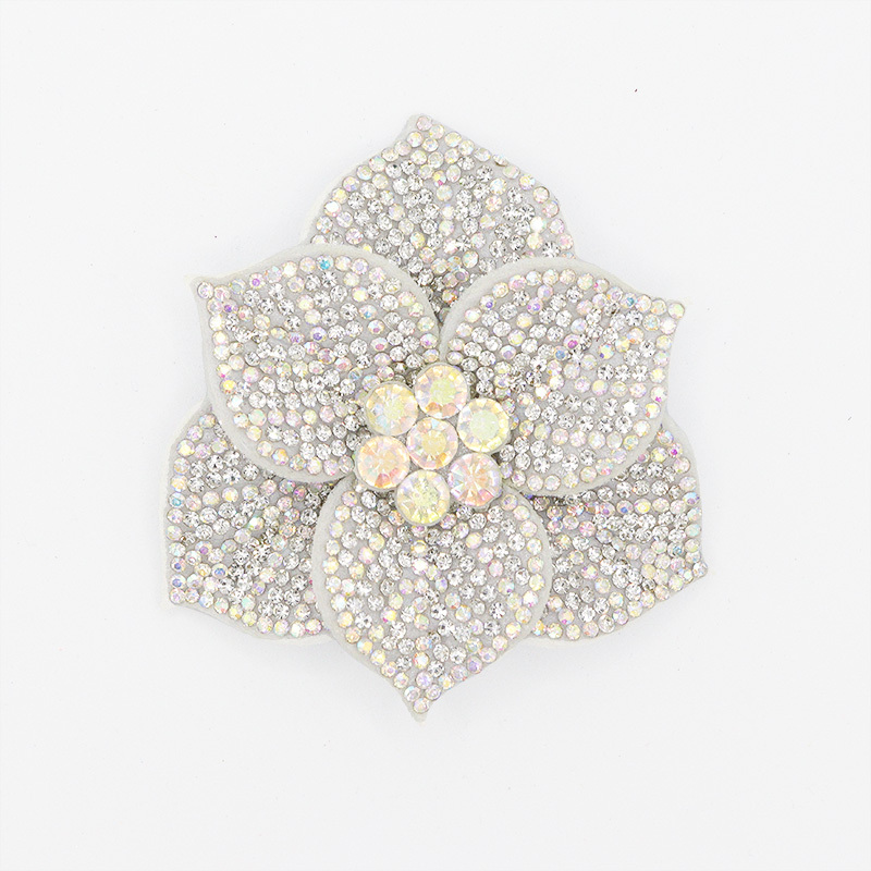 6.6*7.2cm Shiny Sequin Flower Applique for Clothing Supplier