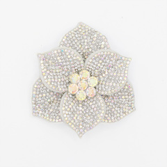 6.6*7.2cm Shiny Sequin Flower Applique for Clothing Supplier