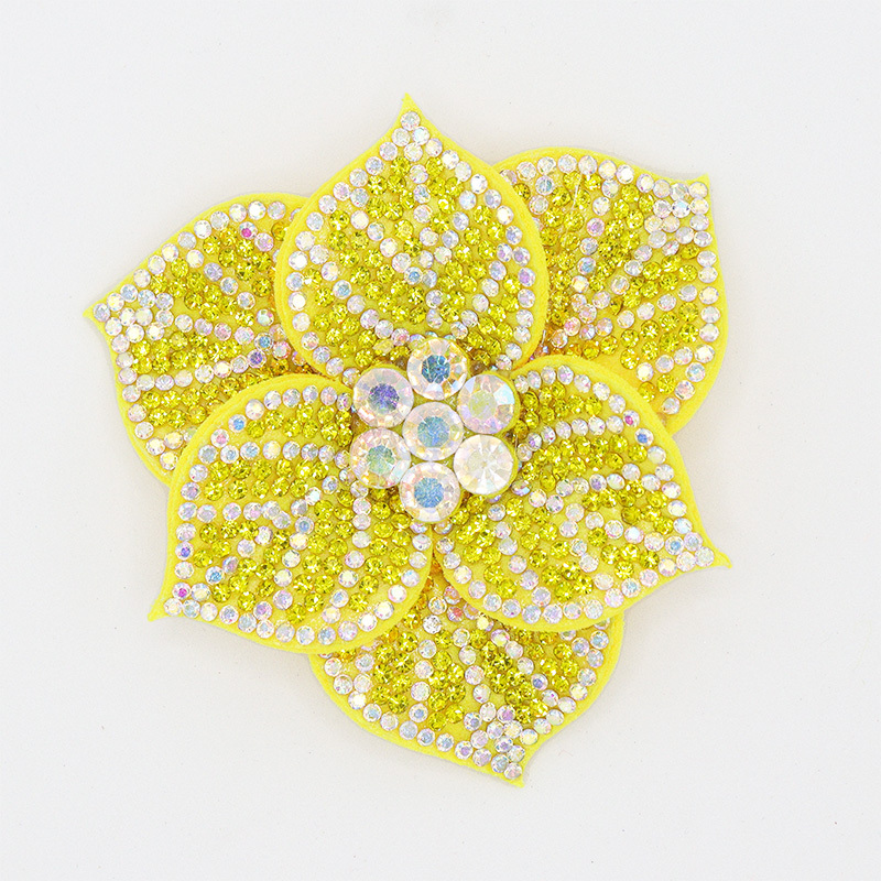 6.6*7.2cm Shiny Sequin Flower Applique for Clothing Supplier
