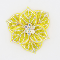 6.6*7.2cm Shiny Sequin Flower Applique for Clothing Supplier