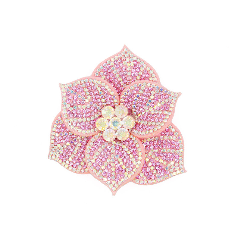 6.6*7.2cm Shiny Sequin Flower Applique for Clothing Supplier