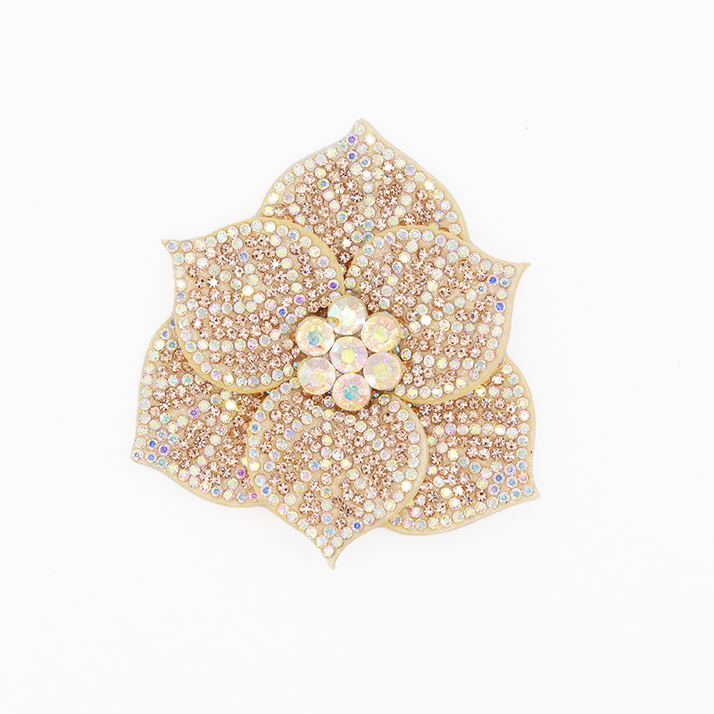 6.6*7.2cm Shiny Sequin Flower Applique for Clothing Supplier