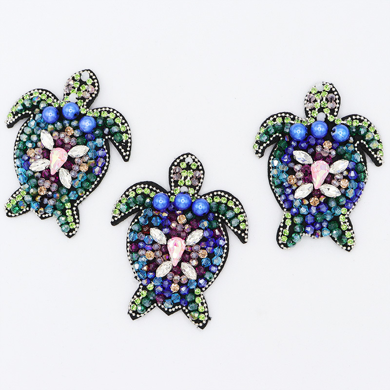 Multi Style Sea Animals Beaded Applique Patches Factory