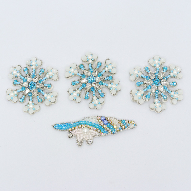 Multi Style Sea Animals Beaded Applique Patches Factory