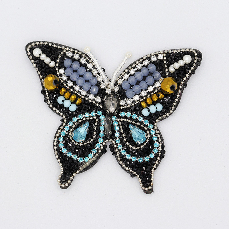Bling Butterfly Pattern Bedazzled Beaded Patches Wholesale