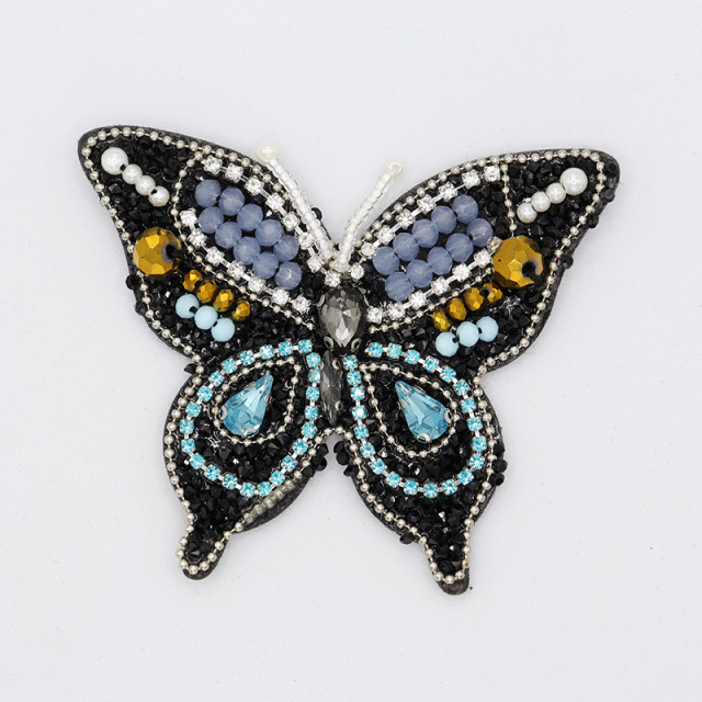 Bling Butterfly Pattern Bedazzled Beaded Patches Wholesale