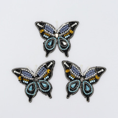 Bling Butterfly Pattern Bedazzled Beaded Patches Wholesale