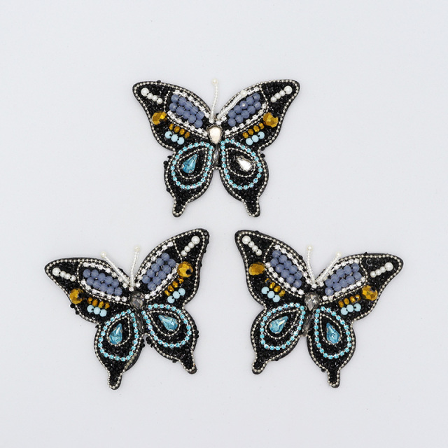 Bling Butterfly Pattern Bedazzled Beaded Patches Wholesale