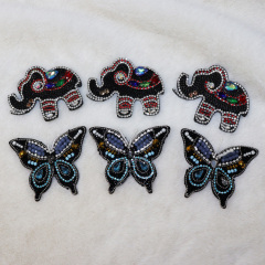 Bling Butterfly Pattern Bedazzled Beaded Patches Wholesale