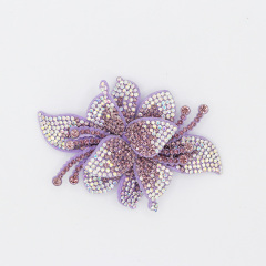 Bling 3D Floral Rhinestone Applique for Sewing Manufacturer
