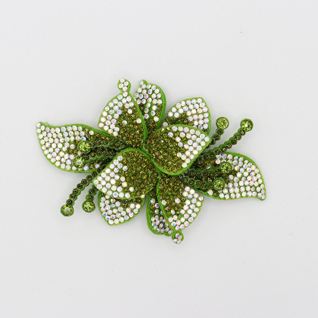 Bling 3D Floral Rhinestone Applique for Sewing Manufacturer