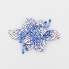 Bling 3D Floral Rhinestone Applique for Sewing Manufacturer