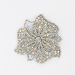 3D Beaded Diamond Flower Applique for Apparel Wholesale