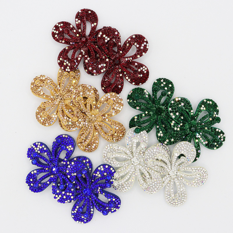 9*6cm Hollow Out Diamond Flower Appliques for Sewing Exporter
