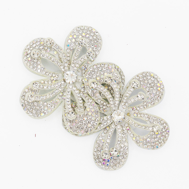9*6cm Hollow Out Diamond Flower Appliques for Sewing Exporter