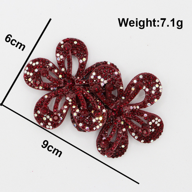 9*6cm Hollow Out Diamond Flower Appliques for Sewing Exporter