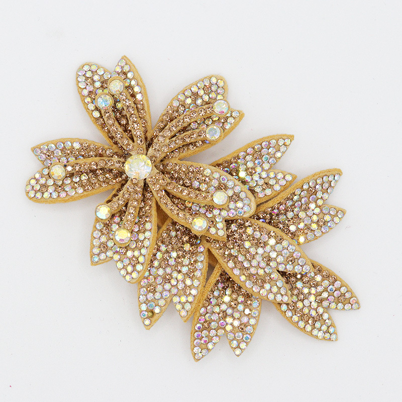 9.6*6.6cm 3D Flower Rhinestone Applique Patches Manufacturer