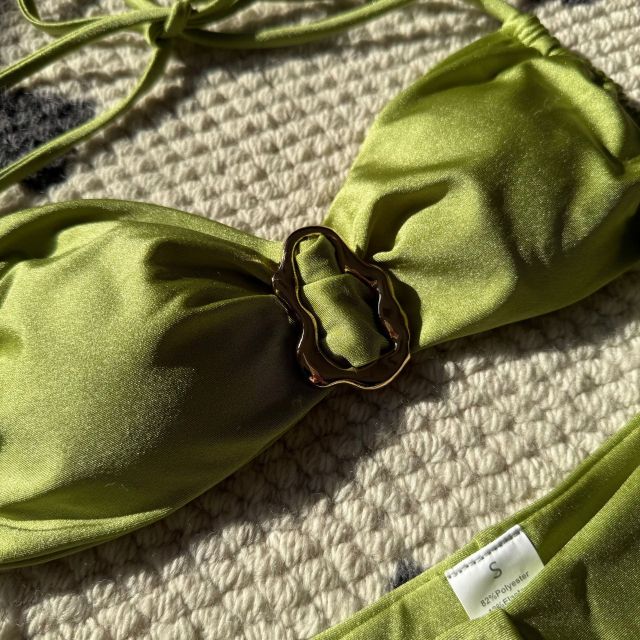 Elegant Pure Color Satin Bikini for Women Wholesale
