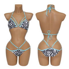Sexy Zebra Print Two Piece Bathing Suits Exporter