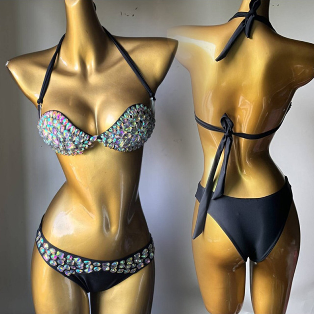 Diamond Halter Bikini Brazilian Samba Dance Costumes Exporter