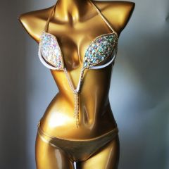 Sexy Deep V Carnival Festival Outfits with Rhinestone Wholesale