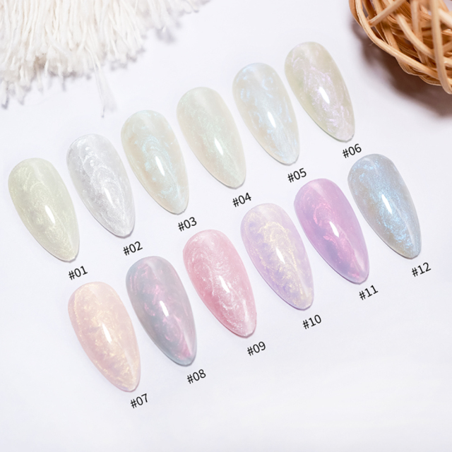 Luminous pearl thread gel