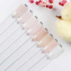 nude glitter gel