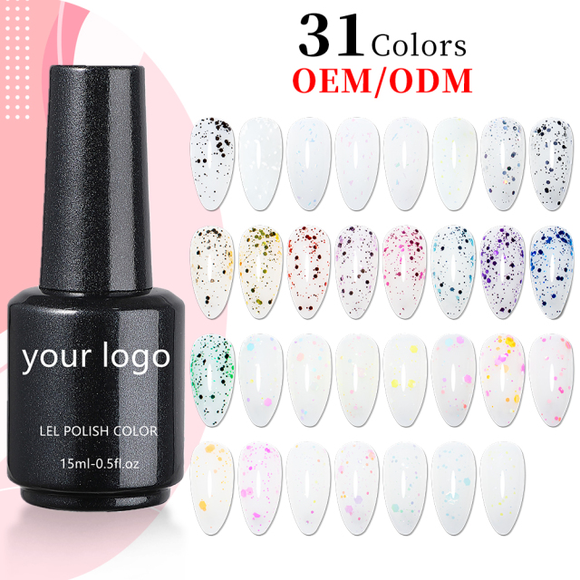 Shine glitter top coat