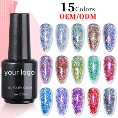 shinny colorful glitter gel