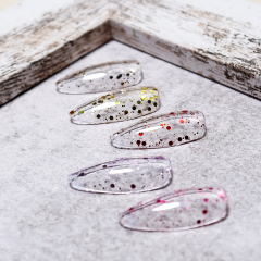Shine glitter top coat