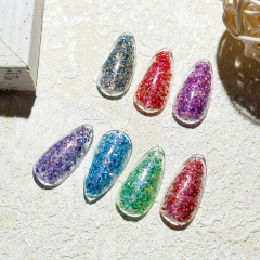 shinny colorful glitter gel
